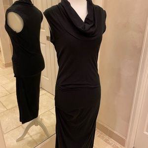 James Perse jersey cowl neck sleeveless dress